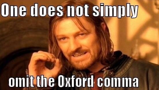 You are currently viewing The Oxford Comma: Love it or hate it?